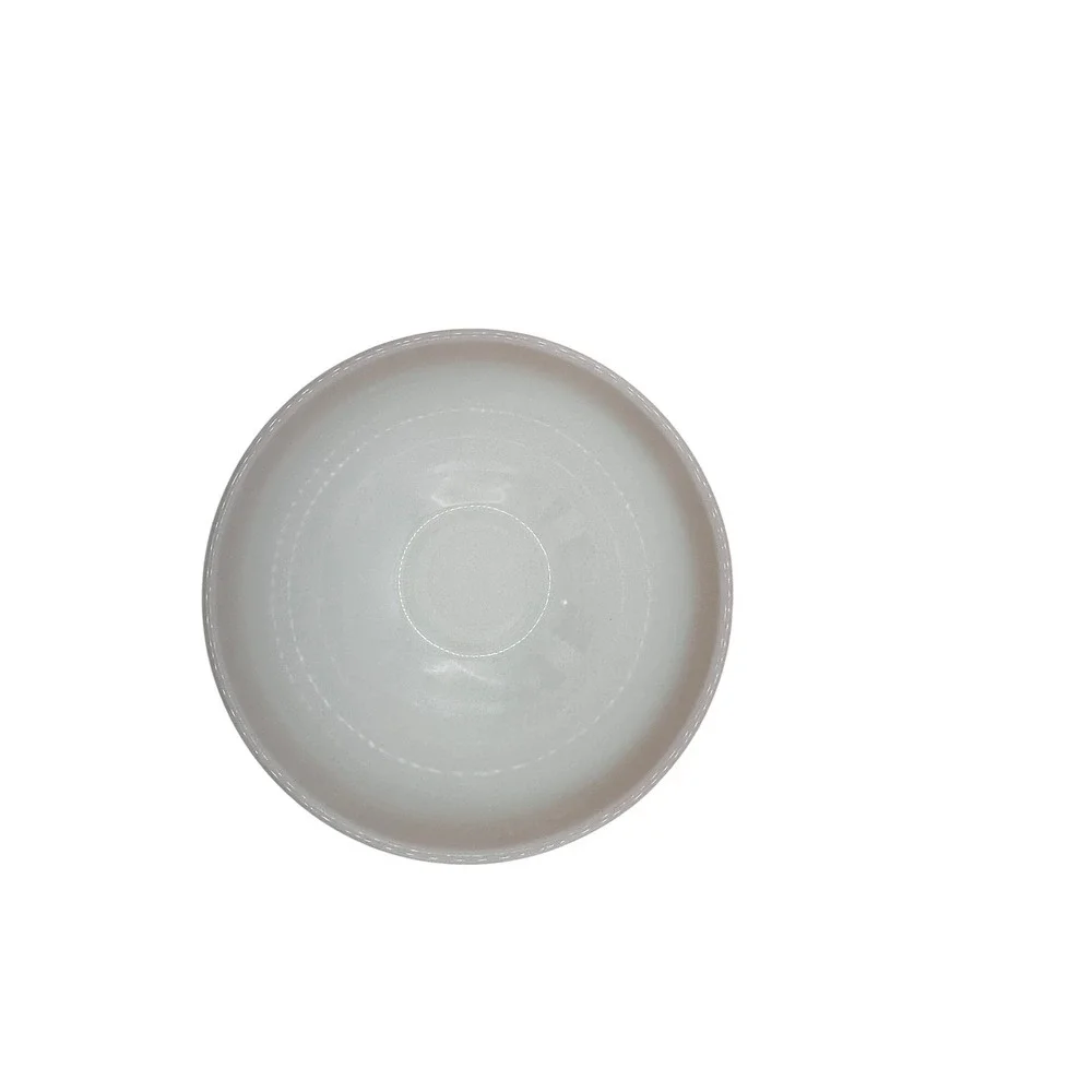 Fire-King Milk Glass Mixing Bowl Peach‎ Band Vintage Oven Ware 8.5 Inch USA